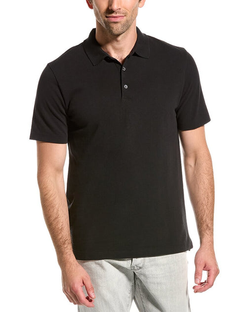 Theory Button Polo Shirt Black XL 2