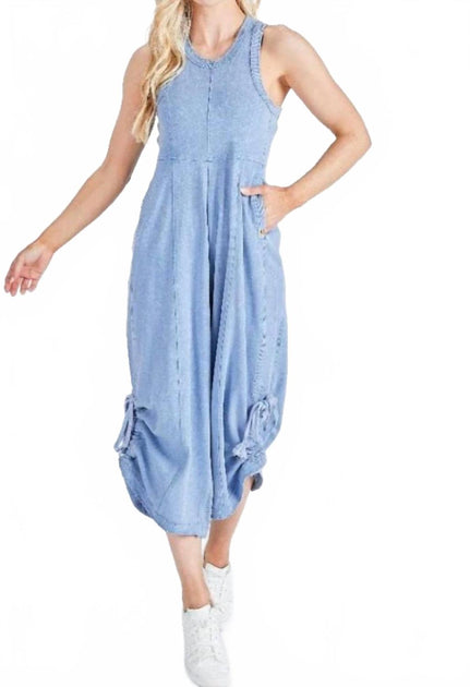 Simply Southern Vivian Jumpsuit Blue XSmall 3
