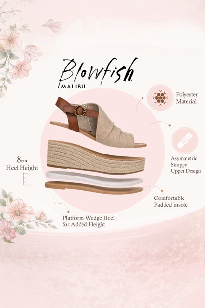 Blowfish Malibu Amira Wedge Sandals Beige EU 38 3