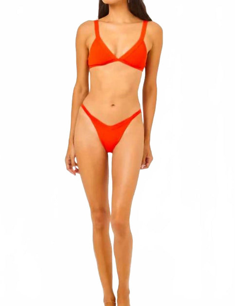 L Space Winona Bikini Bottom Orange Large 4