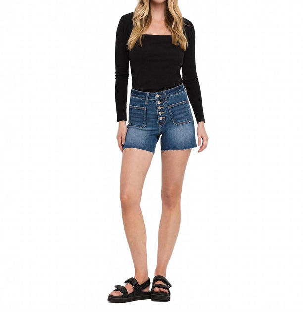 LOVERVET Patch Pocket Shorts Blue XLarge 3