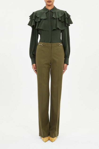 Ulla Johnson Quartier Mid-Rise Hose Grün US 6 2