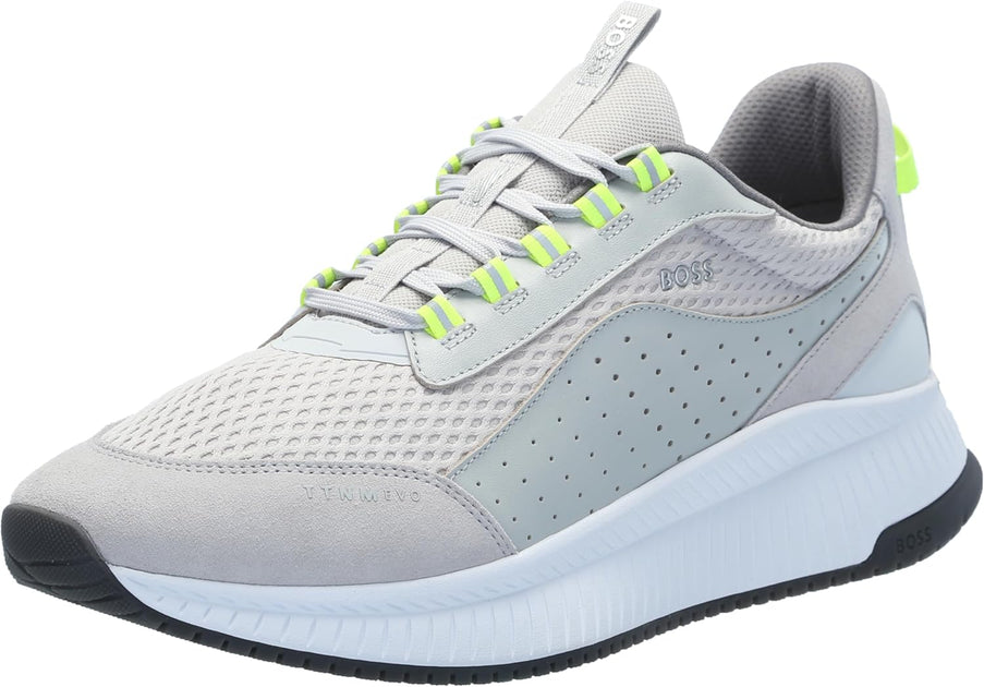 Hugo Boss Men's Evo Running Sneaker, Light Pastel Grey ShopSimon