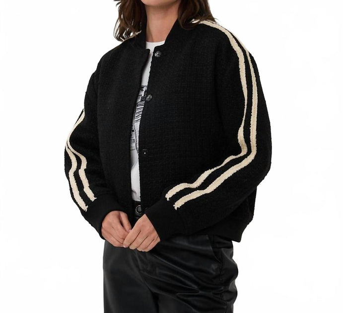 ESQUALO Round Neck Bomber Jacket Black US 12 2