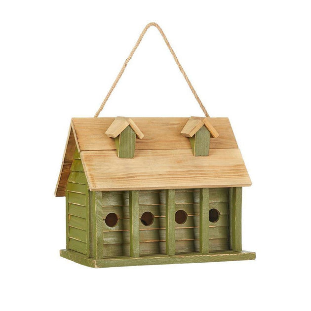 Hivvago Grünes Holz Garten Vogelhaus 4