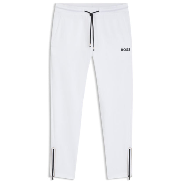 Boss Active Stretch Gabardine Tracksuit Bottoms White XXXLarge 2