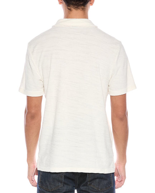 Faherty Cabana Terry Surf Stripe Polo Shirt White XL 3