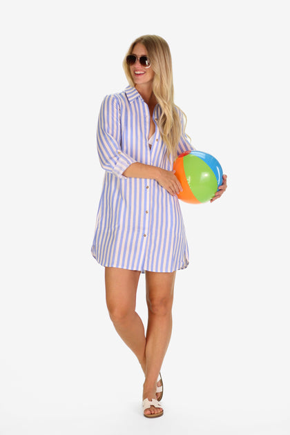 Duffield Lane The Flagler Cover Up Blue Large 4