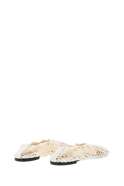 Odissi Iris Crochet Ballerina White EU 37 4