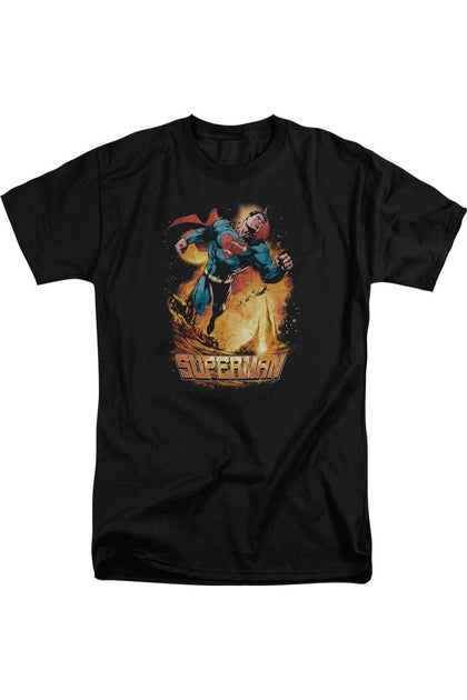 Gildan Superman Space Case T-Shirt Black XXL 2