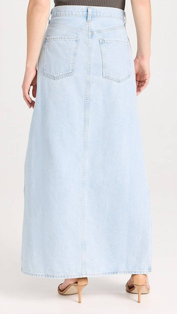 AGOLDE Astrid Slice Skirt Blue 28 3