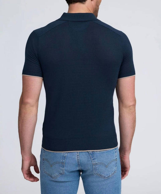 Raffi Florian Polo Sweater Blue Medium 4