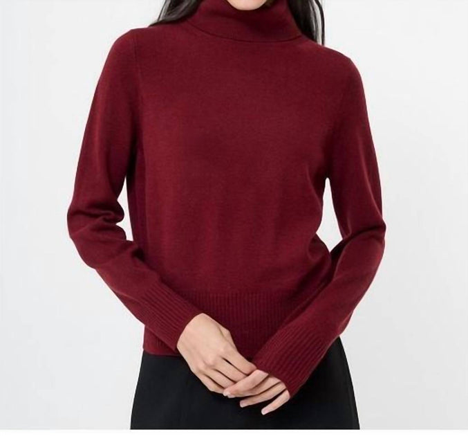French Connection Cosysoft Turtleneck Sweater Red X-Small 2