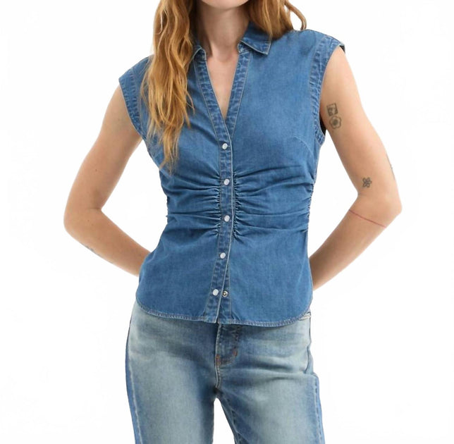 Veronica Beard Sera Top Blue US 6 3