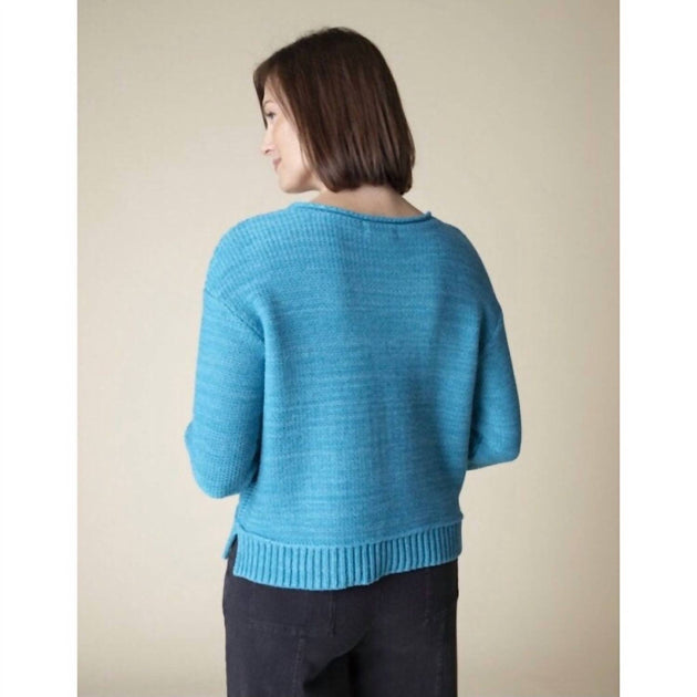 Pull Col Rond Easy Bleu XS 3
