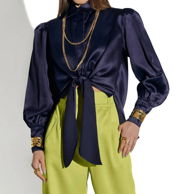 Cristina Sabatini Alessia Blouse Purple Large 2