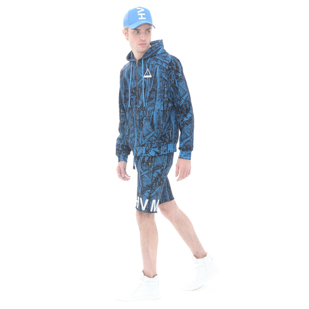 Sweat à capuche zippé HVMAN Bleu XL 4