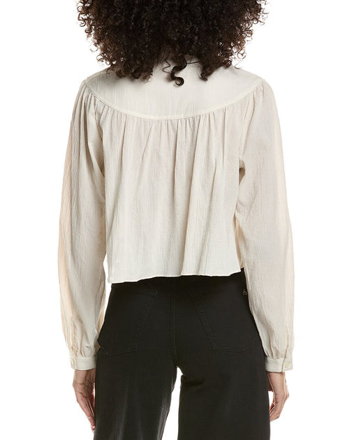 FRAME The Swing Blouse Beige XSmall 3