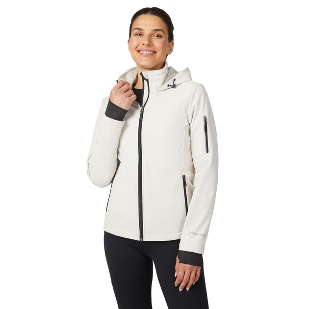 Free Country Damen StormTech Super Softshell Jacke Weiß XL 2