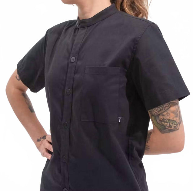 Tilit Unisex Kochhemd Schwarz XLarge 3