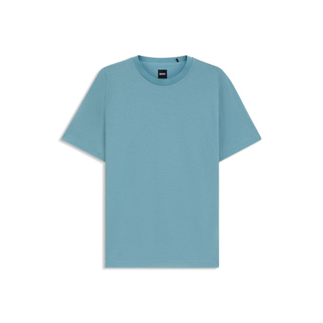 Boss Geometric-jacquard T-shirt Blue Small 2