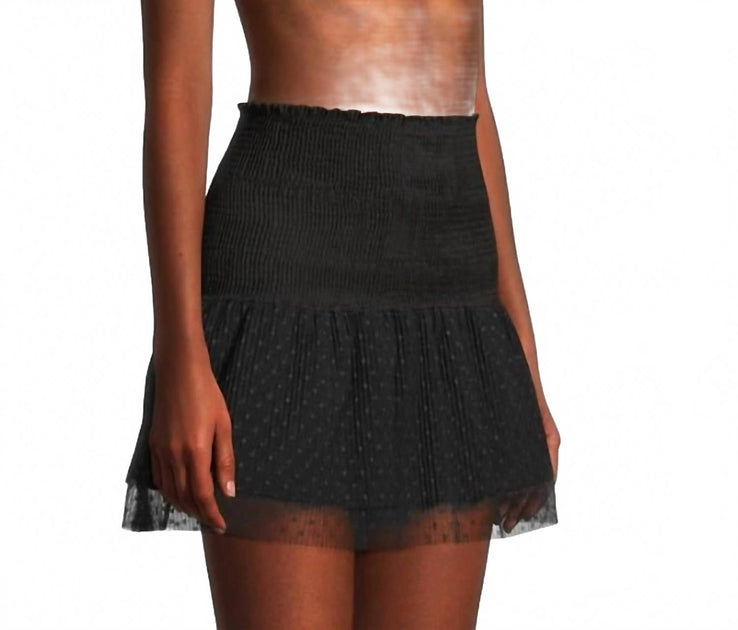 Peixoto Scarlet Mini Skirt Black XSmall 4