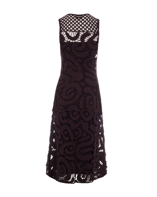 Pinko Bufera Crochet Dress Black Medium 3