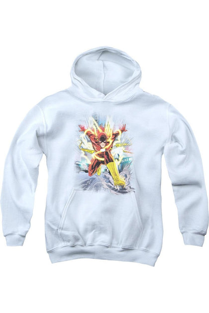 Gildan Justice League Flash Hoodie White Small 2