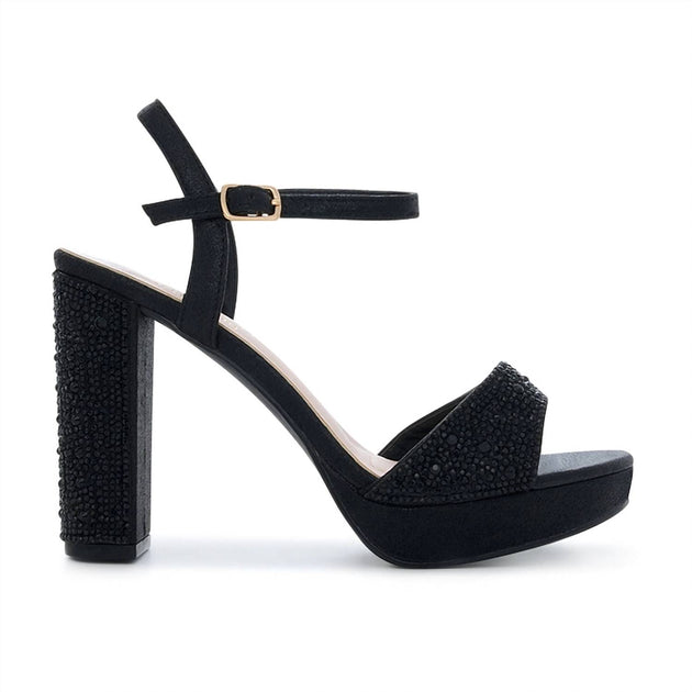 De Blossom Collection Peace Platform High Heel Black US 6.5 3