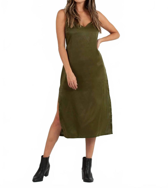LUCCA Sierra Slip Dress Blue Small 3