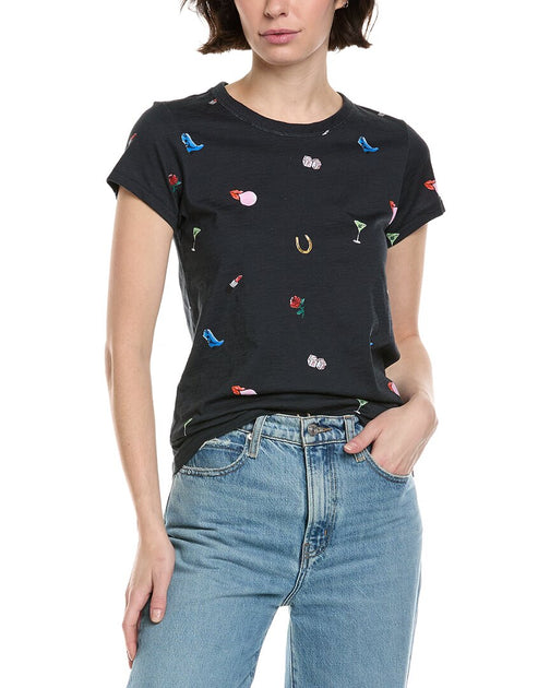 rag & bone All Over RB Patch T-Shirt Black S 2