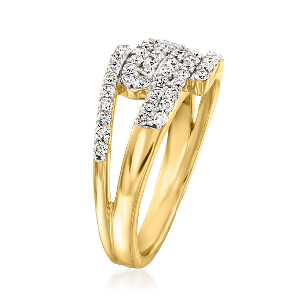 Ross-Simons Interlocking Multi-Row Ring Silver US 8 4