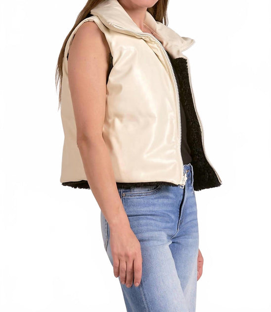 ELAN Reversible Vest Beige Large 3