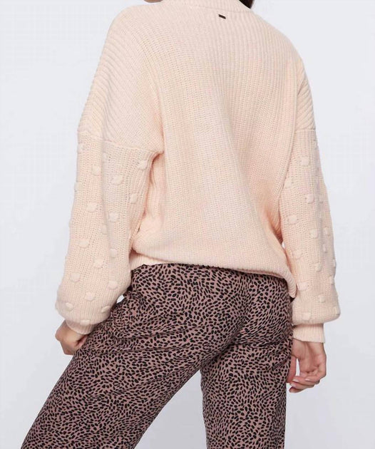 O'Neill Lucky Lady Mock Neck Sweater Beige XSmall 4