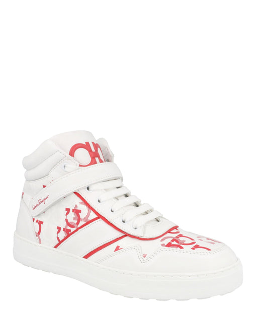 Ferragamo Something 2 High-Top Sneakers White US 10 3