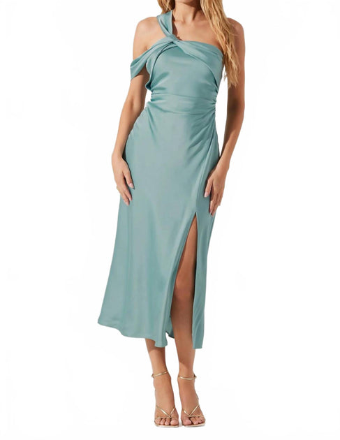 ASTR Cersel Midikleid Blau Small 4