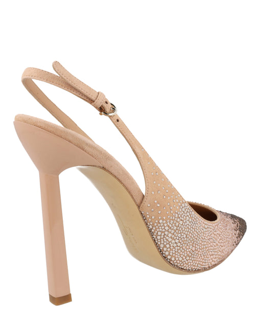 Salvatore Ferragamo Jessie Slingback Pumps Beige US 10 4