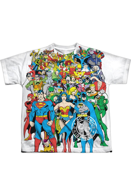 Gildan DC Comics Original Universe Youth Poly Crew T-Shirt Multi Large 2