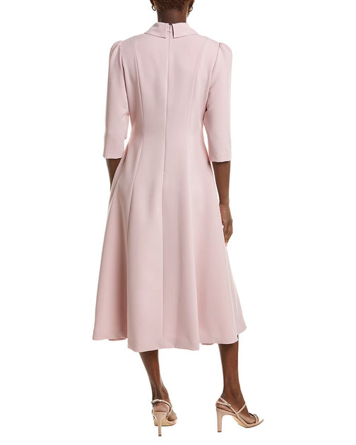 BURRYCO Solid Midi Dress Pink US 8 3