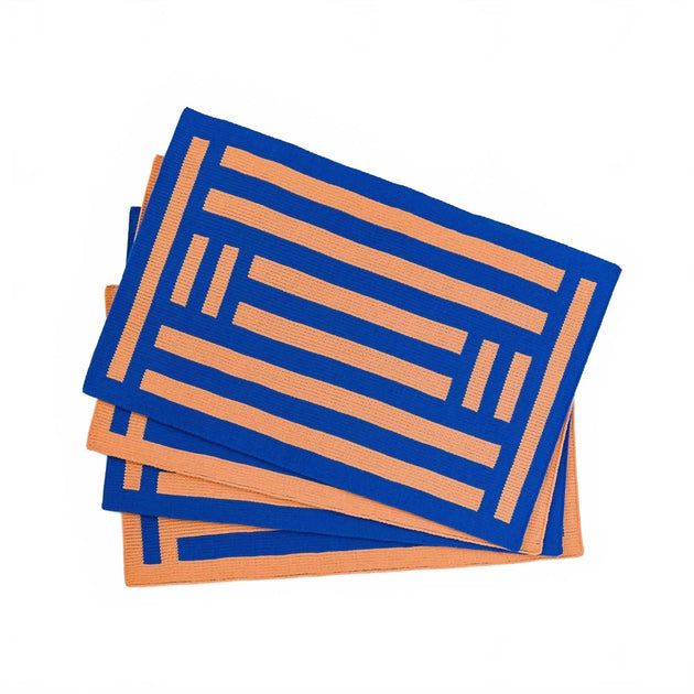 Verloop Columns Placemat Cobalt Set of 4 3