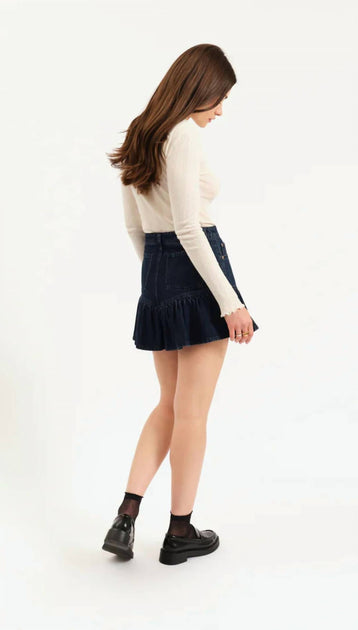 DAZE Smooch Denim Skirt Blue 27 3