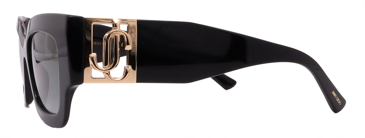 Jimmy Choo Nena 8079O Rectangular Sunglasses Black/Gold 51mm 5