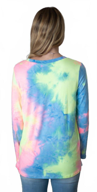 Shirley Stone Tie Dye Strappy Top Multi 2X 4
