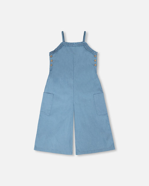 Deux par Deux Chambray Jumpsuit Blue US 12 2