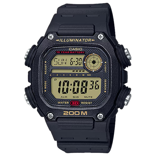 Casio DW-291H-9AV Digital Sport Watch Black 2