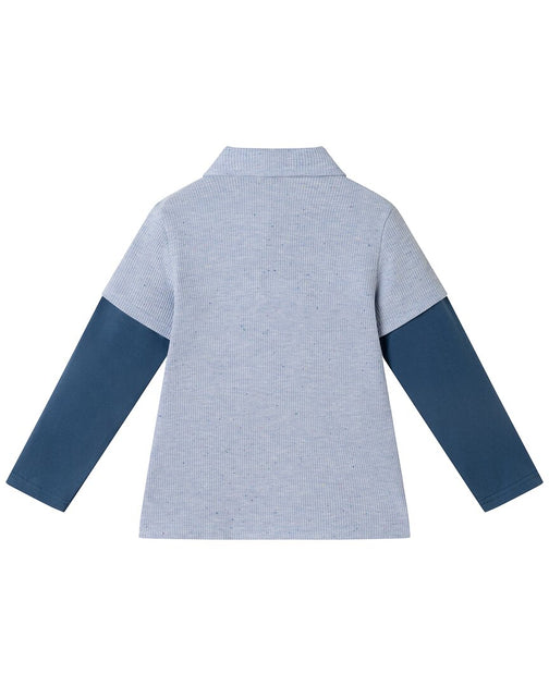 Andy & Evan Waffle T-Shirt Hellblau 2T 3