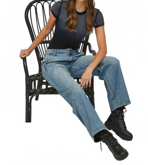 HIDDEN Mid Rise Baggy Wide Leg Jeans Black 31 4