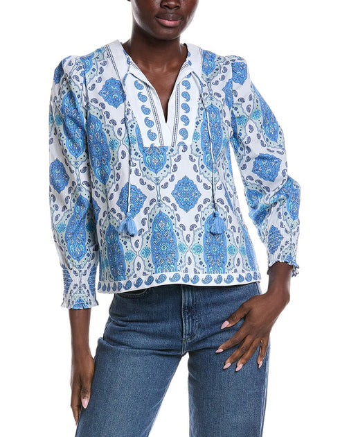 Sail to Sable Tassel Top White Large 2