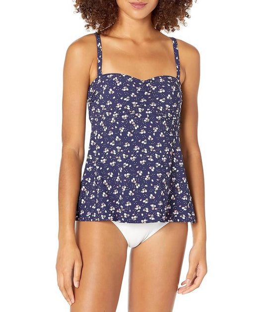 Seafolly Remix Trapeze Tankini Blue US 6 2