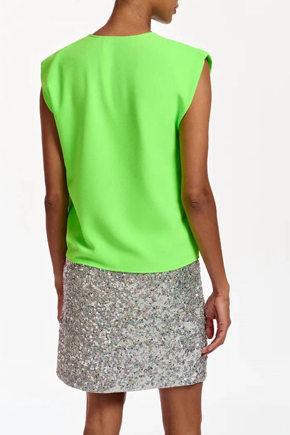 Essentiel Antwerp Ferlin Sequin Mini Skirt Silver EU 36 3